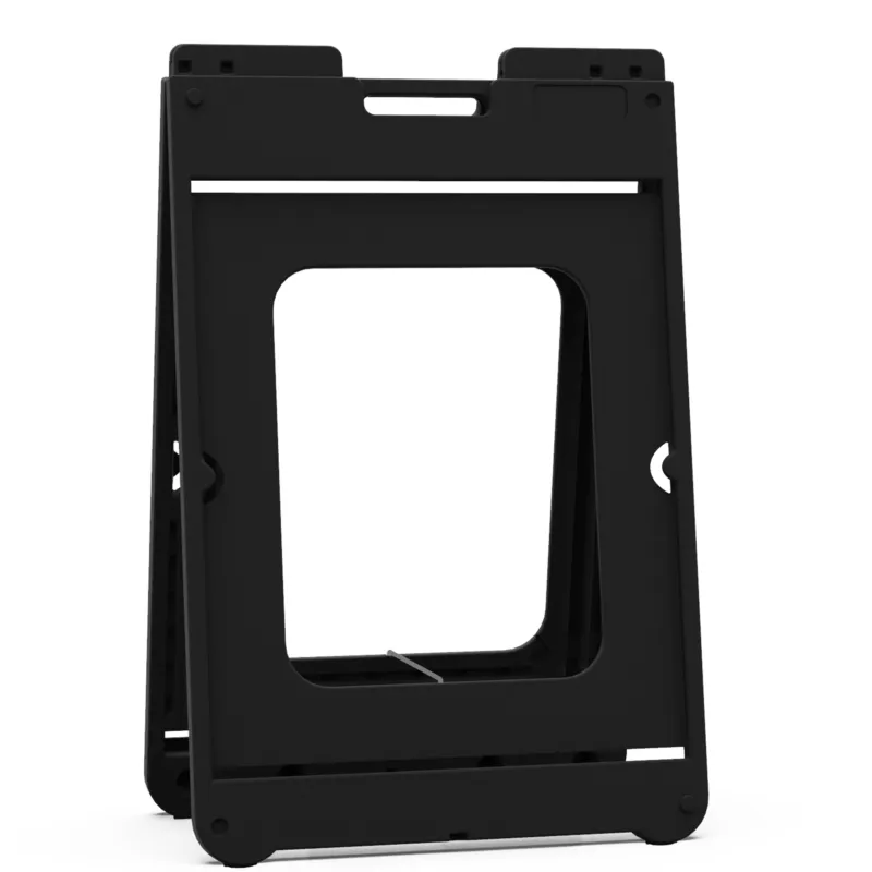 Black A-frame sign stand